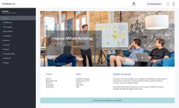 Screenshot of affiliate marketeer proposal template