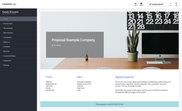 Screenshot of entrepreneurs proposal template