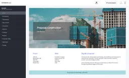 Screenshot of constructor proposal template