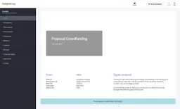 Screenshot of entrepreneur proposal template