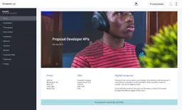 Screenshot of developer proposal template