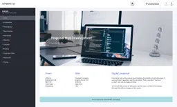 Screenshot of webdesigner proposal template