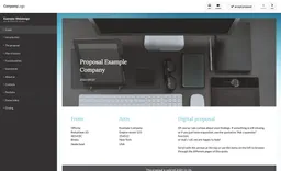 Screenshot of web designers proposal template