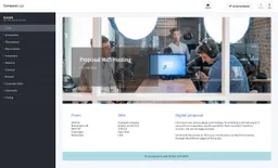 Screenshot of hosting provider proposal template