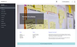 Schermafbeelding van ux ontwerper offerte template