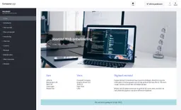 Schermafbeelding van webdesigner offerte template