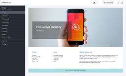 Screenshot of app marketing proposal example