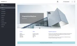 Architecture example quotation made with a proposal tool