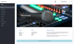 Screenshot of audio proposal example