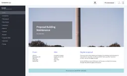 Screenshot of building maintenance proposal example