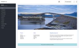 Screenshot of cloud infrastructure proposal example
