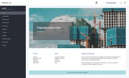 Construction example proposal made with proposal software