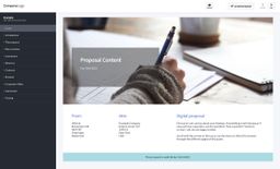 Content example business proposal made with a proposal application