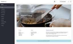 Screenshot of cooking proposal example