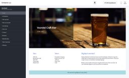 Craft bier voorbeeld zakelijk voorstel gemaakt met offerte software