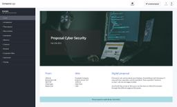 Cyber security example business proposal made with proposal software
