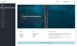 Drone management example business proposal made with a proposal application