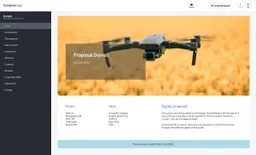 Screenshot of drones proposal example