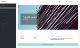 E-learning example quotation made with a proposal tool