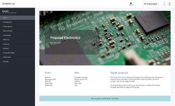Screenshot of electronics proposal example