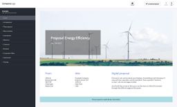 Screenshot of energy efficiency proposal example