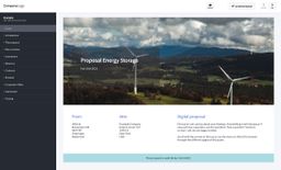 Screenshot of energy storage proposal example