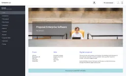 Enterprise software example quotation made with a proposal tool