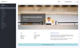 Schermafbeelding van enterprise software offerte voorbeeld