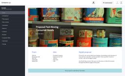 Fast-moving consumer goods example business proposal made with a proposal tool
