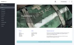 First aid example proposal made with a proposal tool