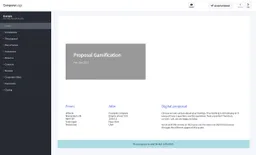 Gamification example business proposal made with a proposal application