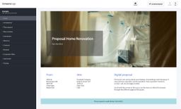 Screenshot of home renovation proposal example