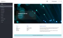 Internet example proposal made with a proposal application