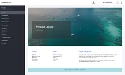 Leisure example business proposal made with a proposal application
