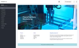 Machinery manufacturing example proposal made with a proposal tool