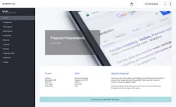 Screenshot of presentations proposal example