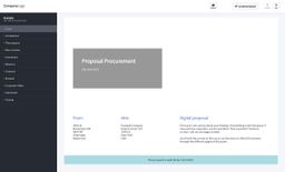 Screenshot of procurement proposal example