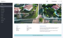 Screenshot of real estate proposal example