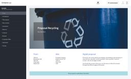 Screenshot of recycling proposal example
