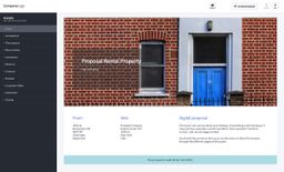 Screenshot of rental property proposal example
