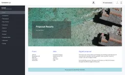 Screenshot of resorts proposal example