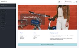 Screenshot of ride sharing proposal example