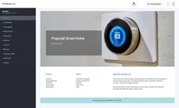 Screenshot of smart home proposal example