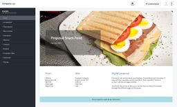 Screenshot of snack food proposal example