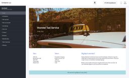Taxi service voorbeeld zakelijk voorstel gemaakt met een offerte applicatie