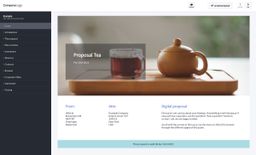 Screenshot of tea proposal example