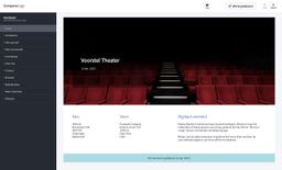 Theater voorbeeld zakelijk voorstel gemaakt met een offerte tool