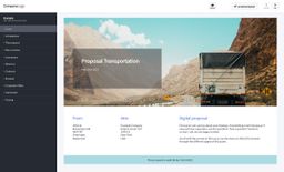 Screenshot of transportation proposal example