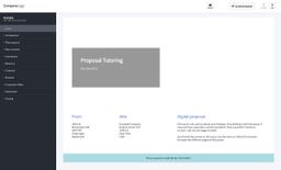 Screenshot of tutoring proposal example
