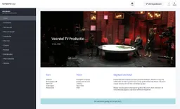 Schermafbeelding van tv productie offerte voorbeeld